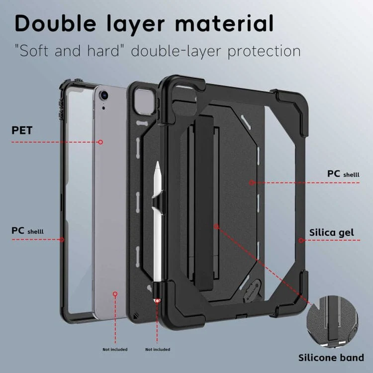 Apple iPad Air 11 2024 / Air 2022 10.9 RedPepper Rugged Cover with Screen Protector Built-In - Image 4