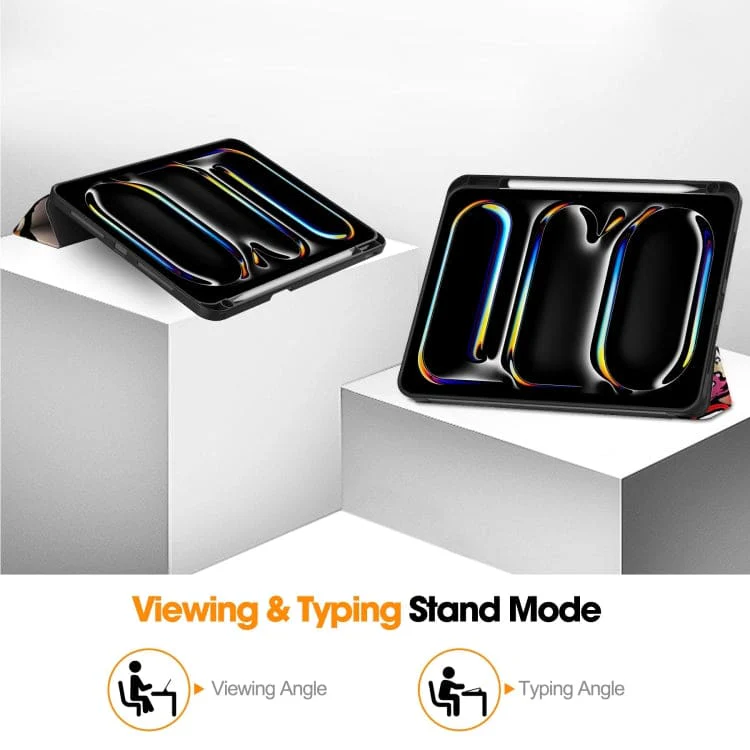 Apple iPad Pro 11 2024 Custer Flip Front Tri-Fold Protective Tablet Cover - Image 5