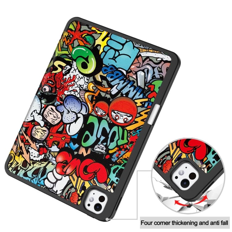 Apple iPad Pro 11 2024 Custer Flip Front Tri-Fold Protective Tablet Cover - Image 6