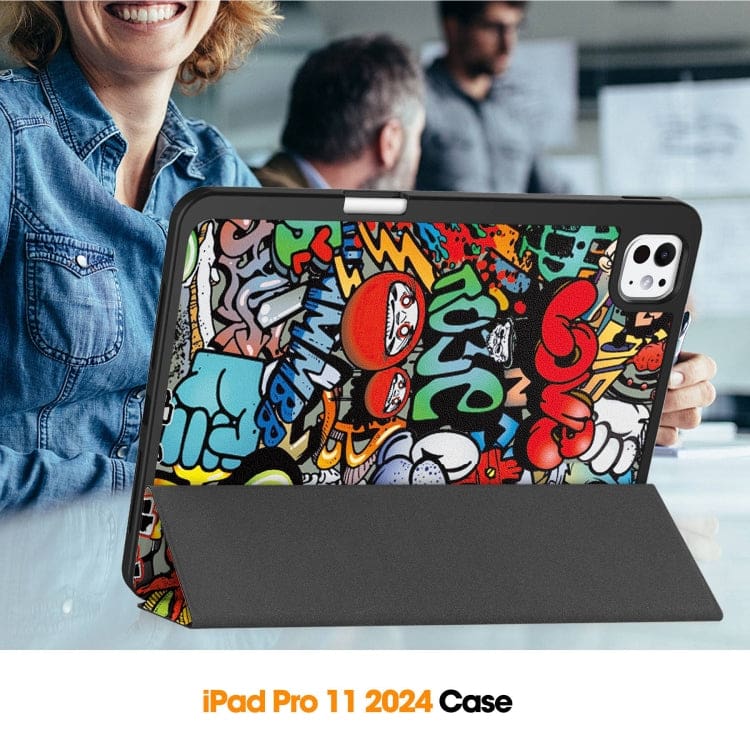 Apple iPad Pro 11 2024 Custer Flip Front Tri-Fold Protective Tablet Cover - Image 7