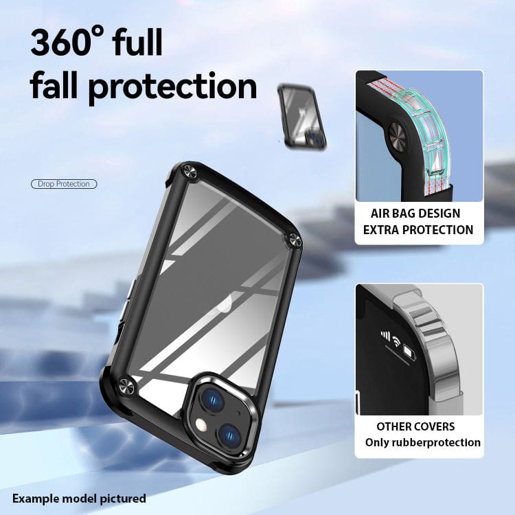 Apple iPhone 11 Campro Shockproof Cover, Transparent Rear Panel with Camera Protection Ring - Image 5