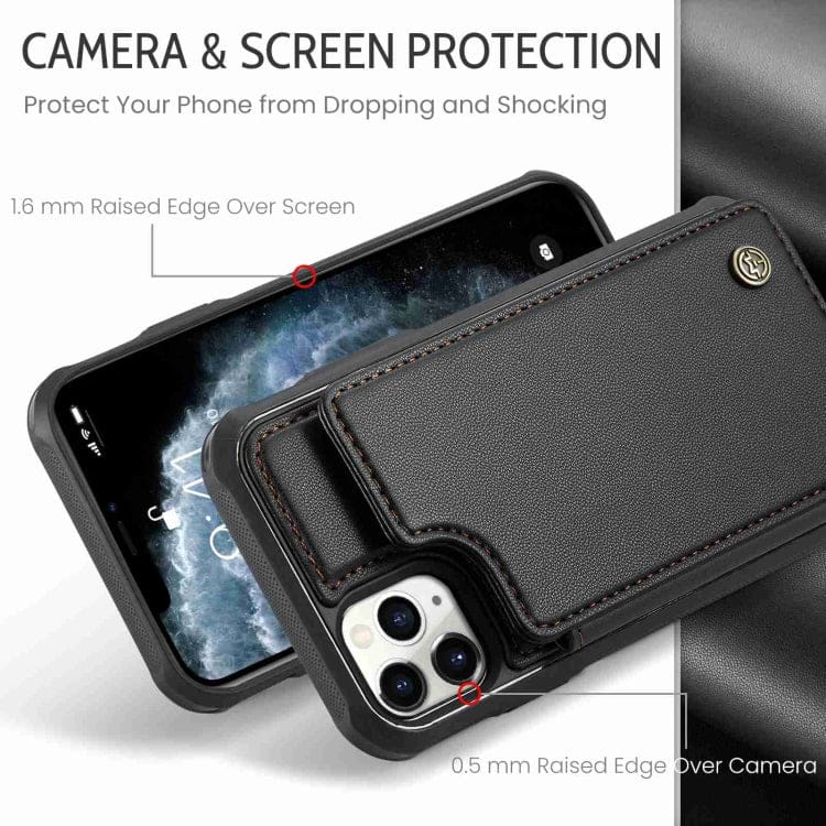 Apple iPhone 11 Pro Max CaseMe C22 RFID Protection Rear Cover with Card Wallet - Image 3
