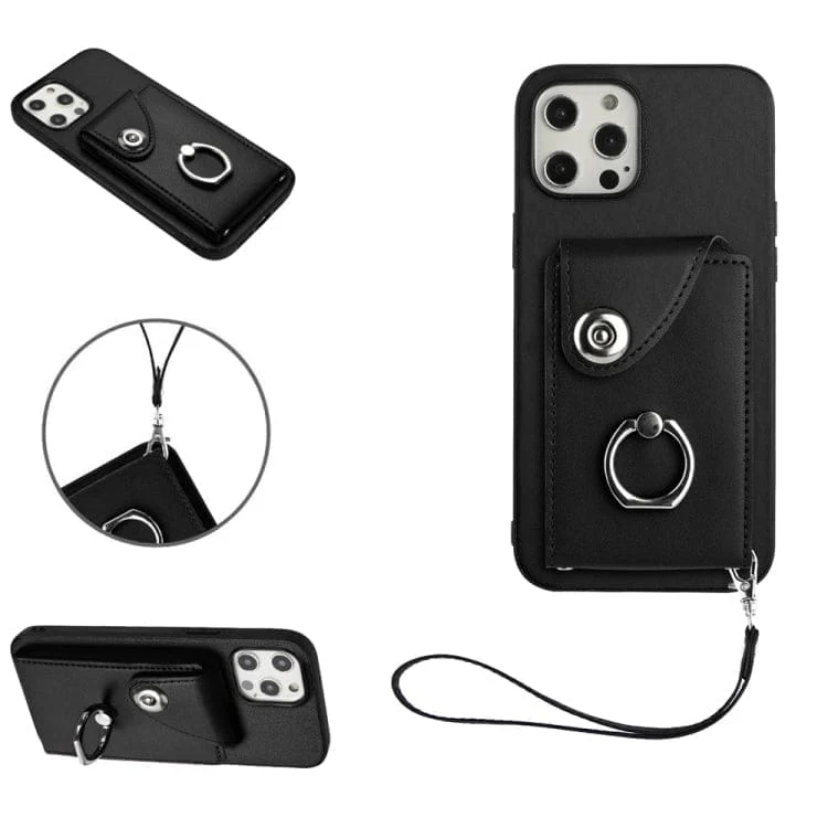 Apple iPhone 11 Pro Rear Cover with 8 Card Wallet and Ring/Stand - Image 2