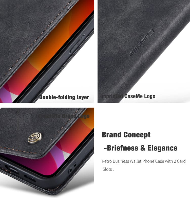 Apple iPhone 12 / 12 Pro CaseMe 013 Flip Wallet, Card Slots - Image 5