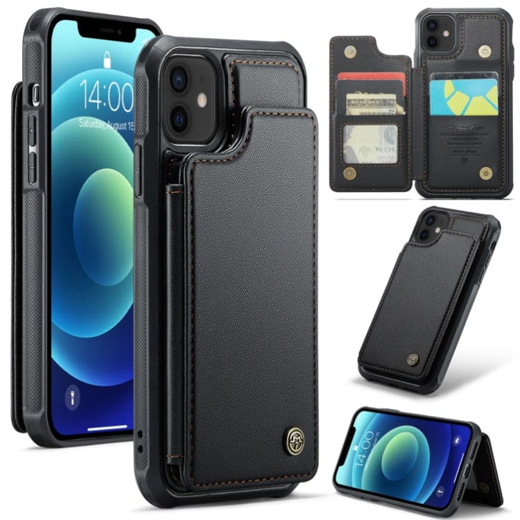 Apple iPhone 12 / 12 Pro CaseMe C22 Rear Wallet Cover with Card Slots