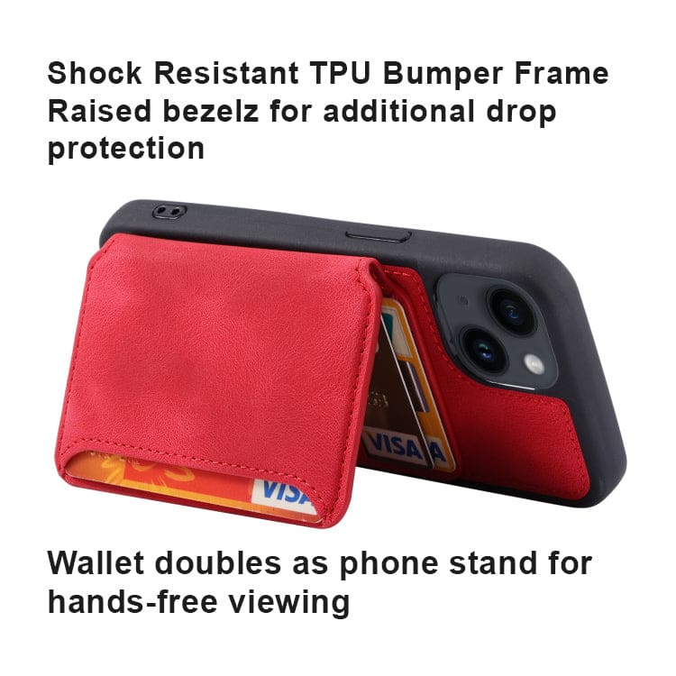 Apple iPhone 12 / iPhone 12 Pro - Deluxe Rear 5 Card Wallet Cover - Image 2