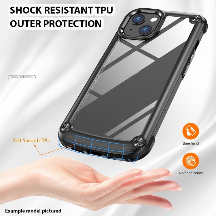 Apple iPhone 12 Pro Max Campro Shockproof Cover, Transparent Rear Panel with Camera Protection Ring - Image 4