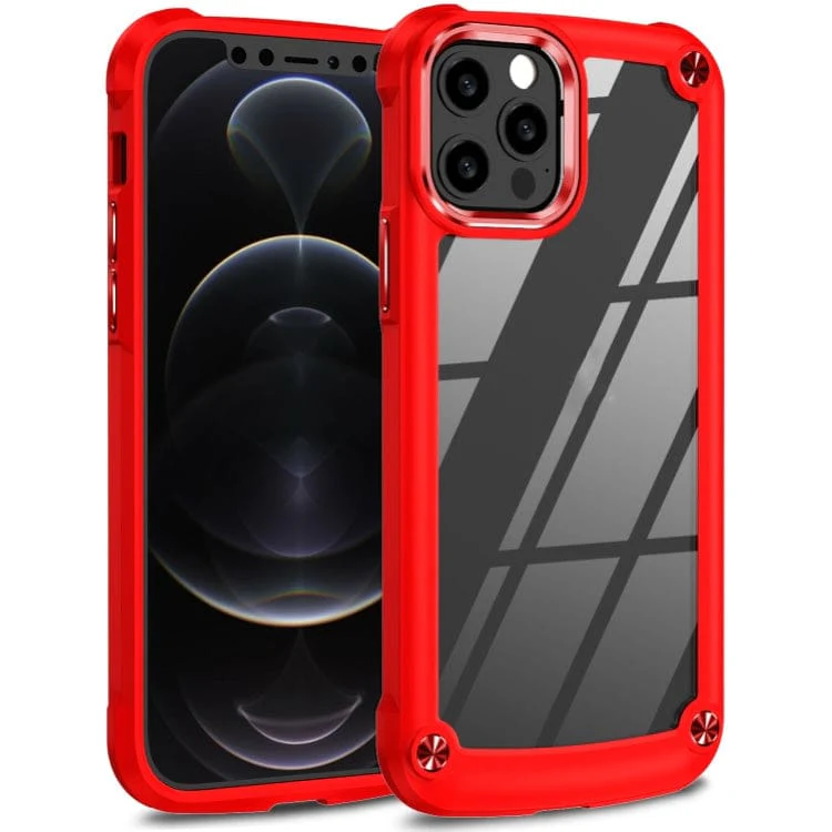 Apple iPhone 12 Pro Max Campro Shockproof Cover, Transparent Rear Panel with Camera Protection Ring - Image 7