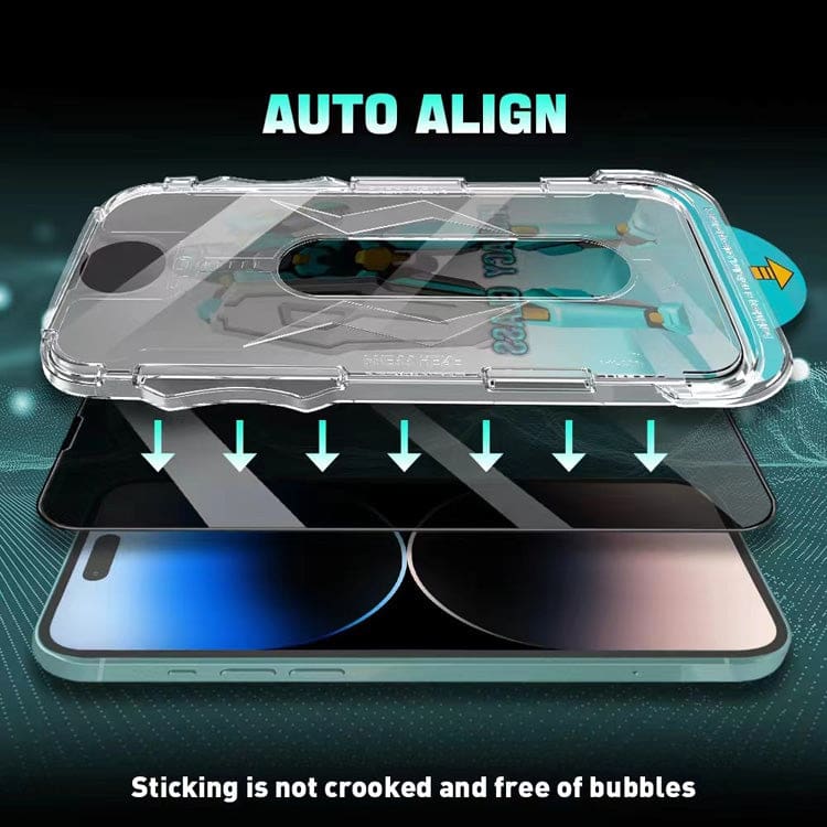 Apple iPhone 13 / 13 Pro Easy-Fit Anti-Spy Glass Screen Protector - Image 6