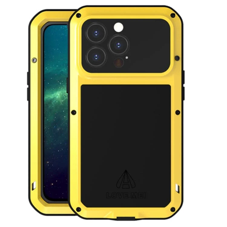 Apple iPhone 13 Pro Love Mei Metal Heavy Duty Rugged Cover