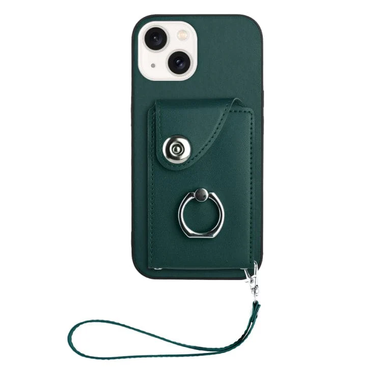 Apple iPhone 14 8 Card Rear Wallet Cover with Ring/Stand - Image 6