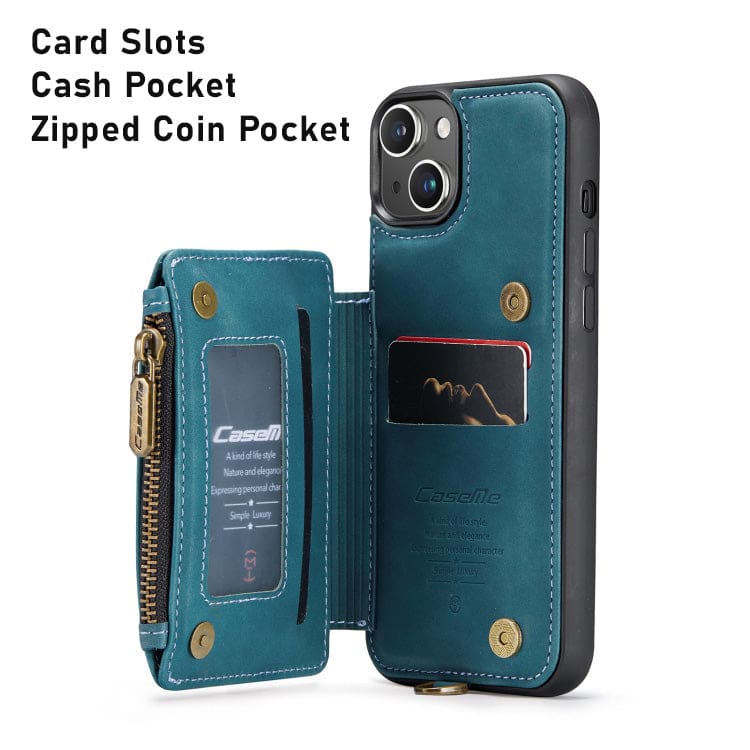 Apple iPhone 14 CaseMe C20 Rear Wallet Cover, Card Slots, RFID Blocking - Image 3