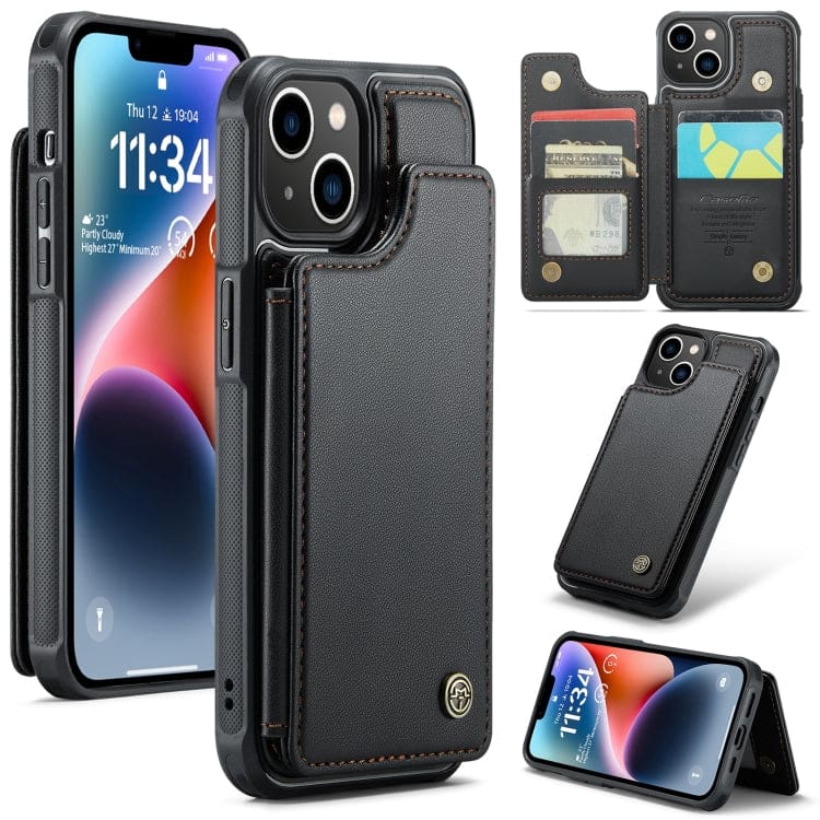 Apple iPhone 14 CaseMe C22 Rear Wallet Cover with Card Slots - Image 8