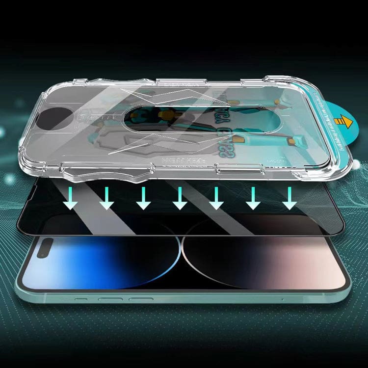 Apple iPhone 14 Easy-Fit Anti-Spy Glass Screen Protector - Image 2
