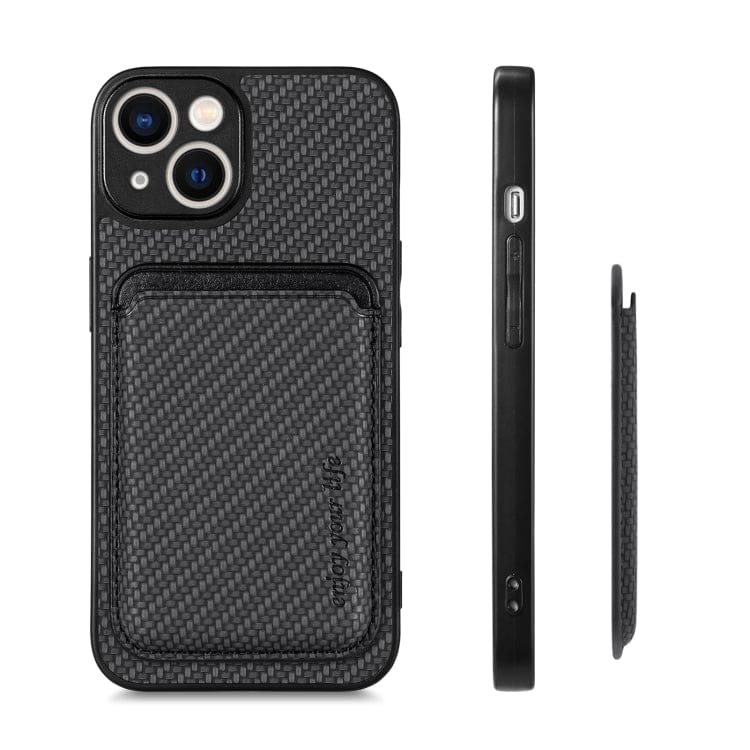 Apple iPhone 14 Plus Carbon Magsafe Cover with Removable Card Wallet - Image 4