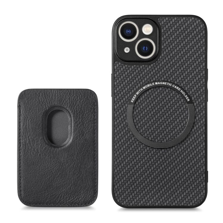 Apple iPhone 14 Plus Carbon Magsafe Cover with Removable Card Wallet - Image 5
