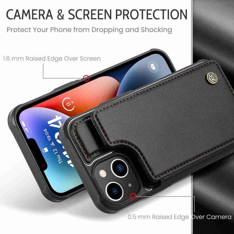 Apple iPhone 14 Plus CaseMe C22 Rear Wallet Cover with Card Slots - Image 3