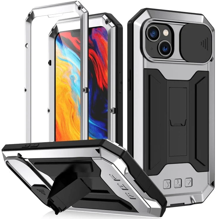 Apple iPhone 14 Plus - RJust Metal Rugged Protection with Screen Protector