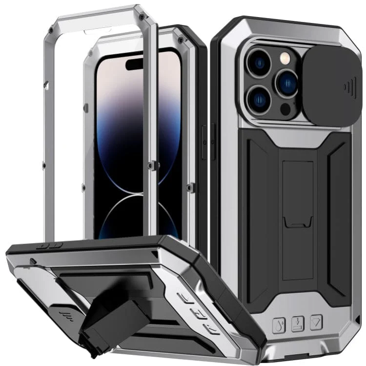 Apple iPhone 14 Pro - RJust Metal Rugged Protection with Screen Protector