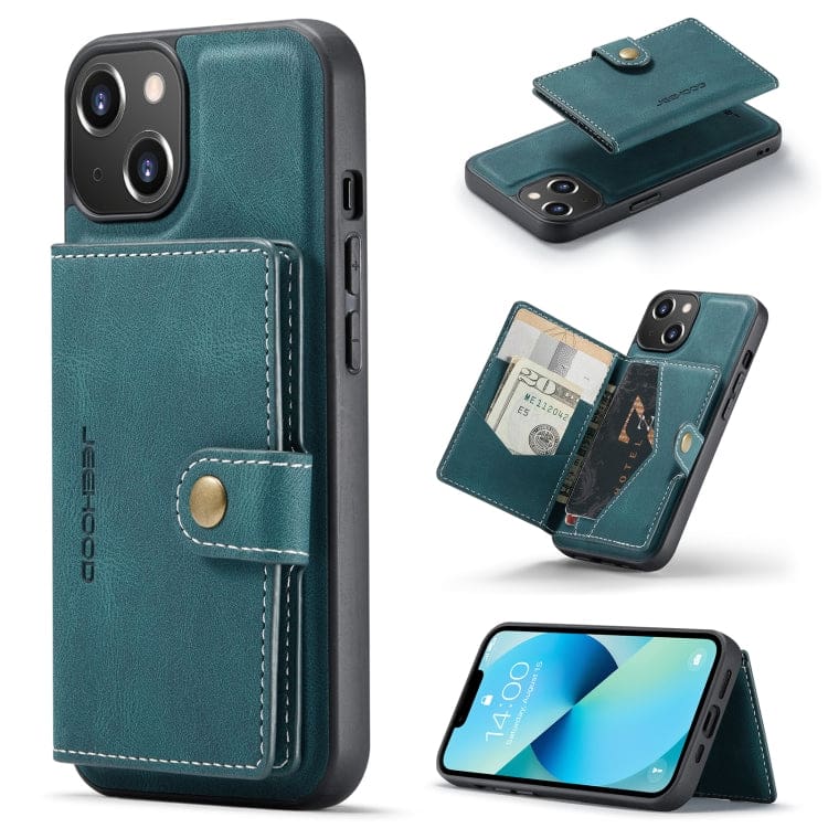 Apple iPhone 14 Plus - JH Rear Cover with Magnetic Detachable Wallet, Self Aligning