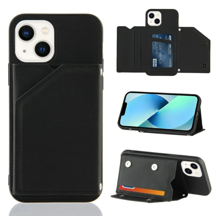 Apple iPhone 14 Plus - Rear Wallet Case with Wallet Card Holder/Stand