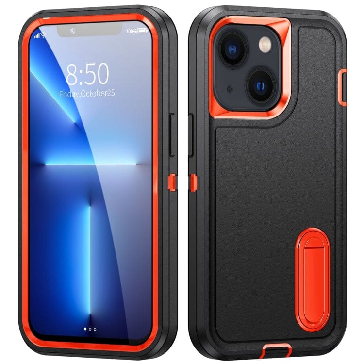 Apple iPhone 14 Plus - Tri-Defense Rugged Cover, Pop-Out Stand