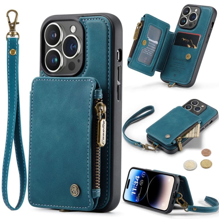 Apple iPhone 14 PRO CaseMe C20 Rear Wallet Cover, Card Slots, RFID Blocking
