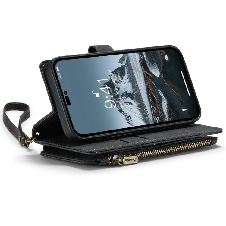 Apple iPhone 14 PRO - CaseMe C30 Multifunction Wallet, Zip Pocket, 7 Card Slots - Image 4
