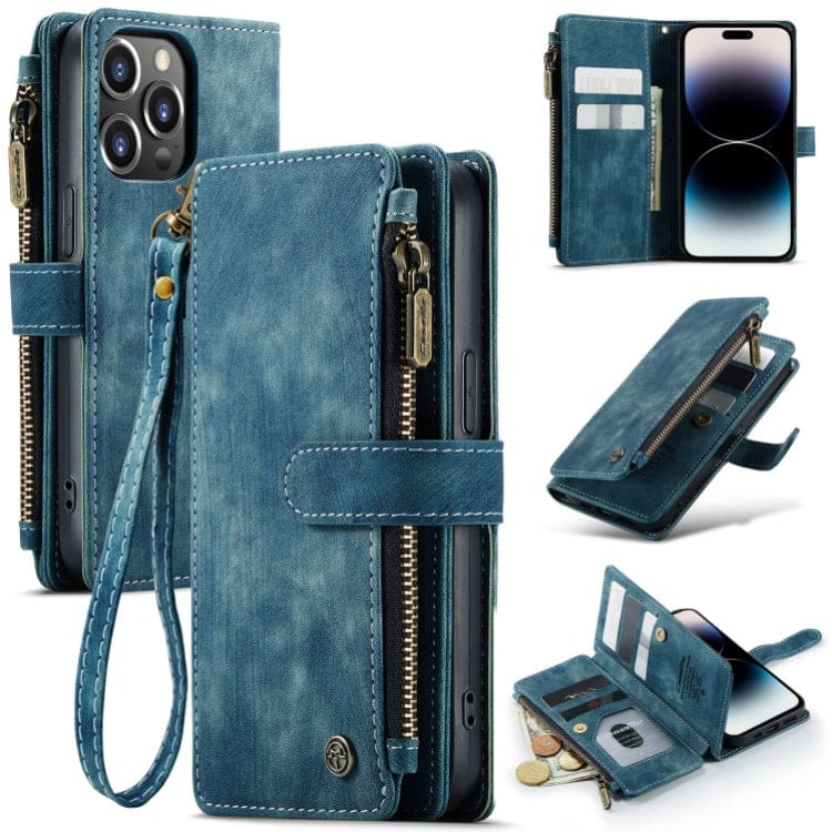 Apple iPhone 14 PRO - CaseMe C30 Multifunction Wallet, Zip Pocket, 7 Card Slots - Image 7