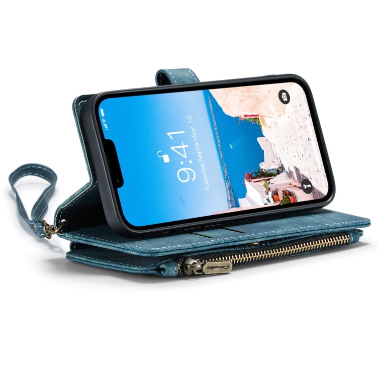 Apple iPhone 14 Plus CaseMe C30 Multifunction Wallet, Zip Pocket, 7 Card Slots - Image 4