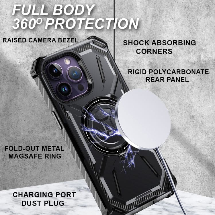 Apple iPhone 14 Pro - Rugged Magsafe Ring Protective Cover - Image 6