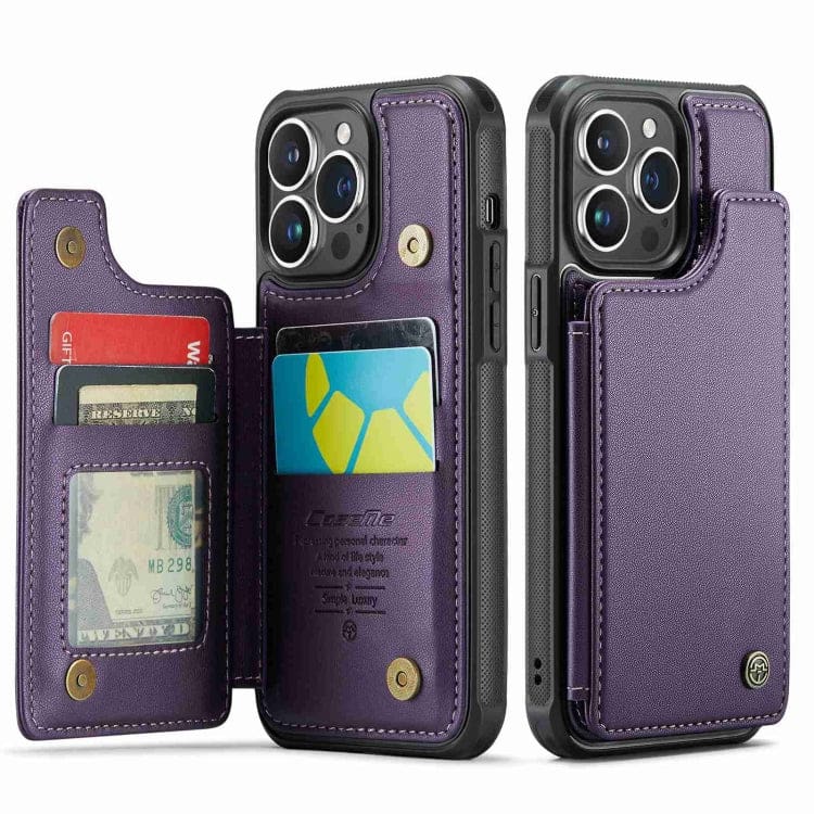 Apple iPhone 14 Pro Max CaseMe C22 Rear Wallet Cover with Card Slots - Image 2