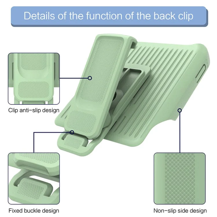 Apple iPhone 14 Pro Max - Explorer Thick Rugged Cover with Removable, Rotating Strap/Belt Clip - Image 5