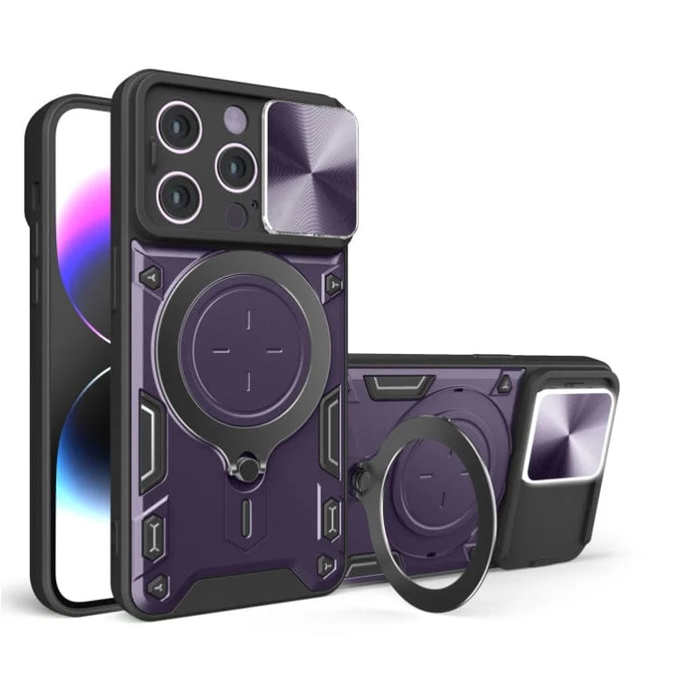 Apple iPhone 14 Pro - Cam Shield Rugged Ring Protective Cover