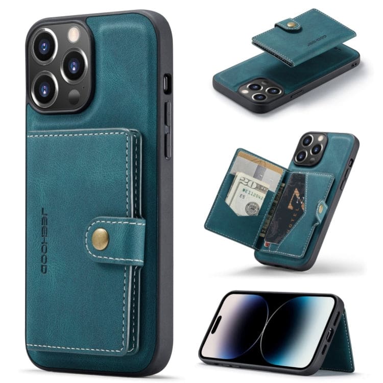 Apple iPhone 14 Pro - JH Rear Cover with Magnetic Detachable Wallet, Self Aligning