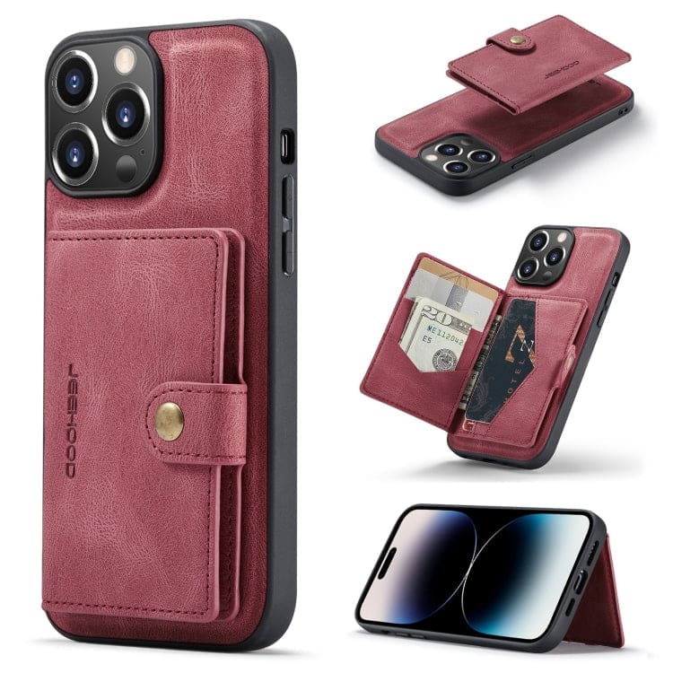 Apple iPhone 14 Pro - JH Rear Cover with Magnetic Detachable Wallet, Self Aligning - Image 7