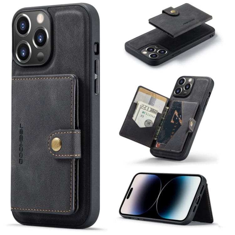 Apple iPhone 14 Pro - JH Rear Cover with Magnetic Detachable Wallet, Self Aligning - Image 8