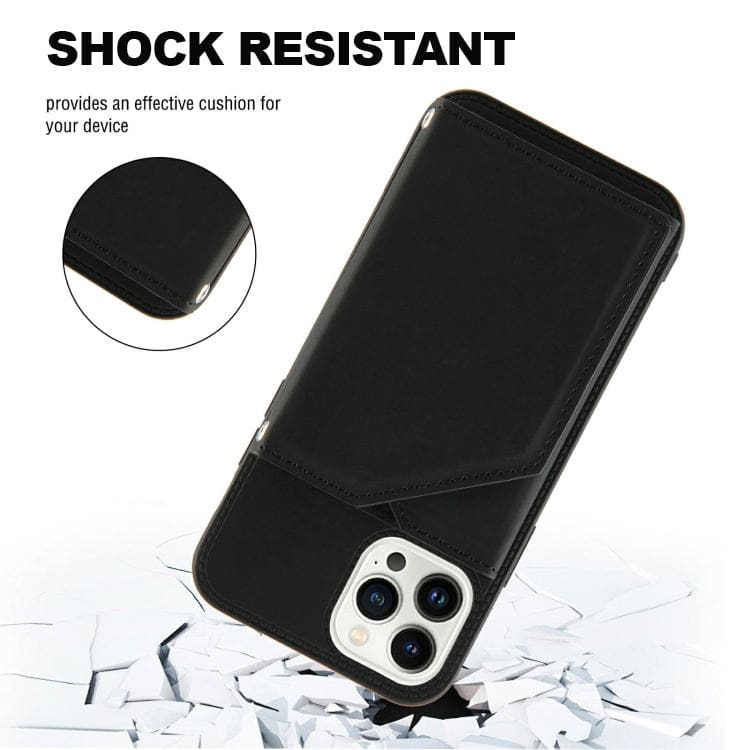 Apple iPhone 14 Pro - Rear Wallet Case with Wallet Card Holder/Stand - Image 3
