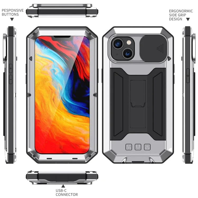 Apple iPhone 14 - RJust Metal Rugged Protection with Screen Protector - Image 3