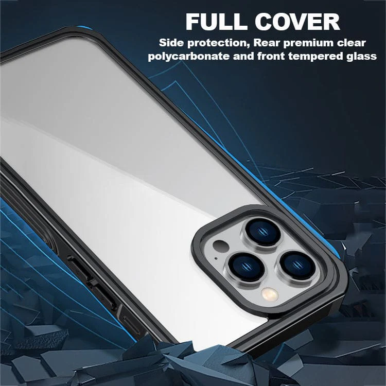 Apple iPhone 14 RedPepper Shock and Dust Resistant Full Cover, Tempered Glass Screen Protector Built-In - Image 3