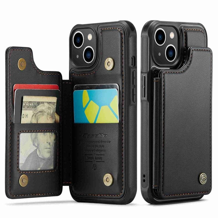 Apple iPhone 15 CaseMe C22 Rear Wallet Cover with Card Slots - Image 2