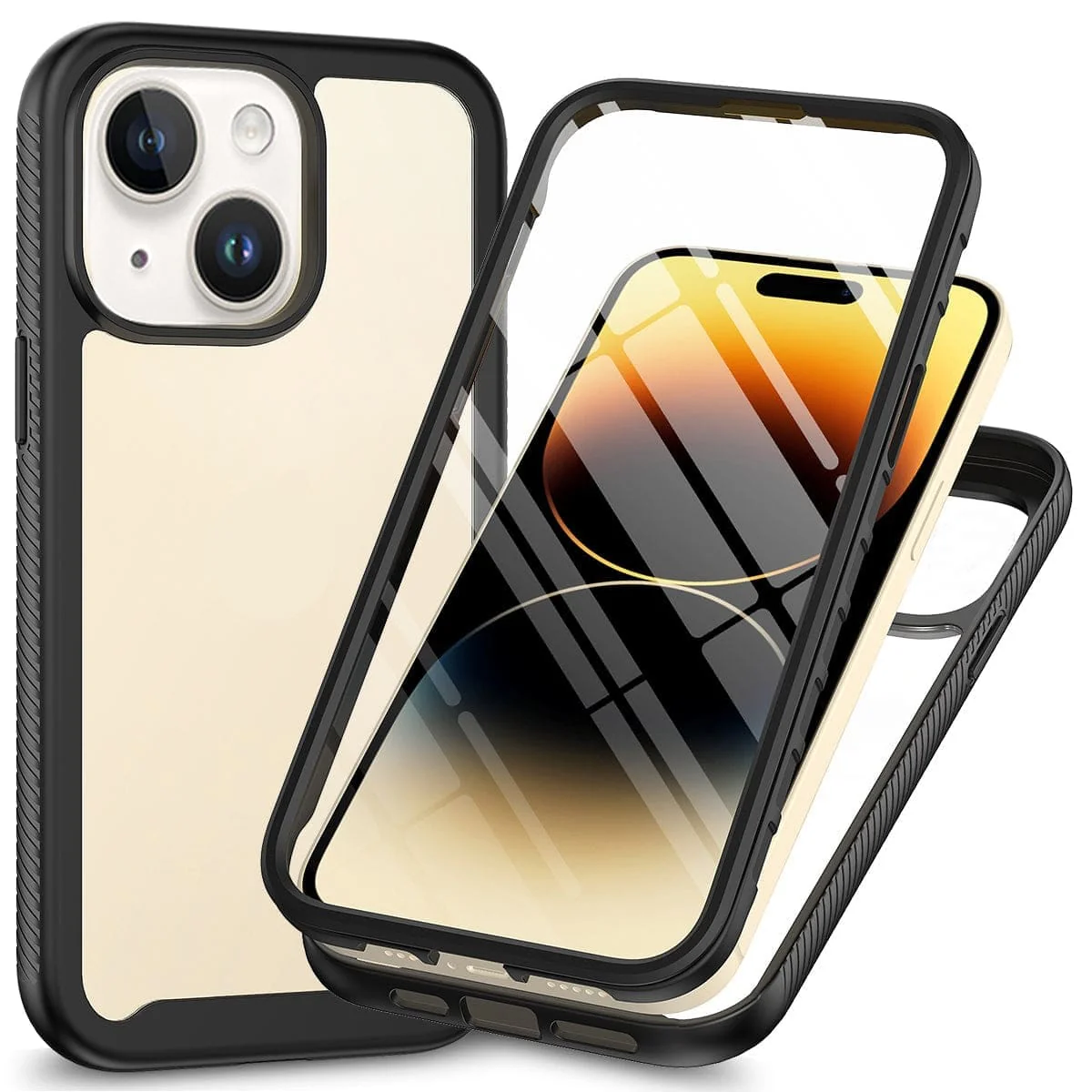 Apple iPhone 15 Full Enclosure Cover, Built-In Screen Protector
