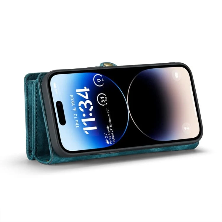 Apple iPhone 15 Pro Max CaseMe 008 2-In-1 Wallet with Detachable Cover, 8 Card Slots + Zip Pocket - Image 6