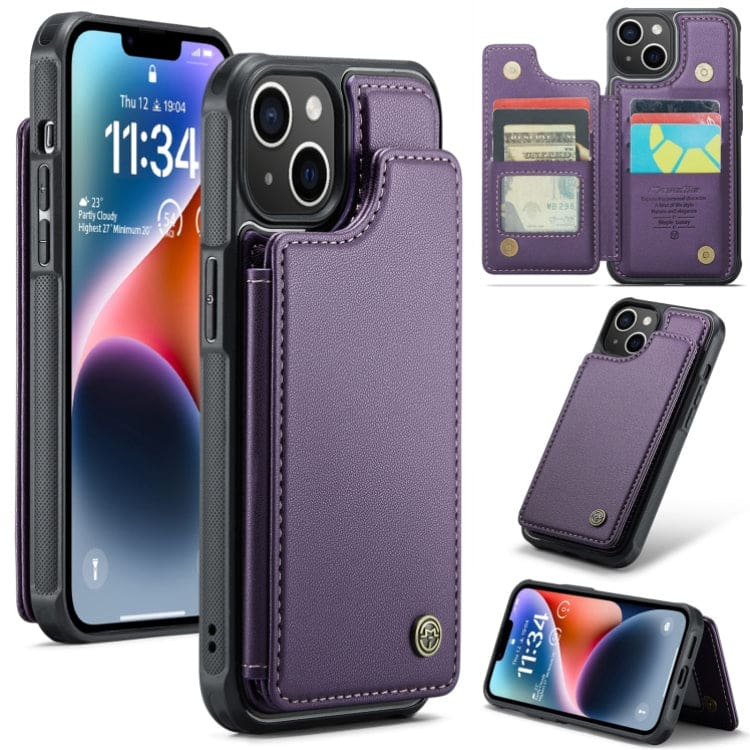Apple iPhone 15 Pro Max CaseMe C22 Rear Wallet Cover with Card Slots