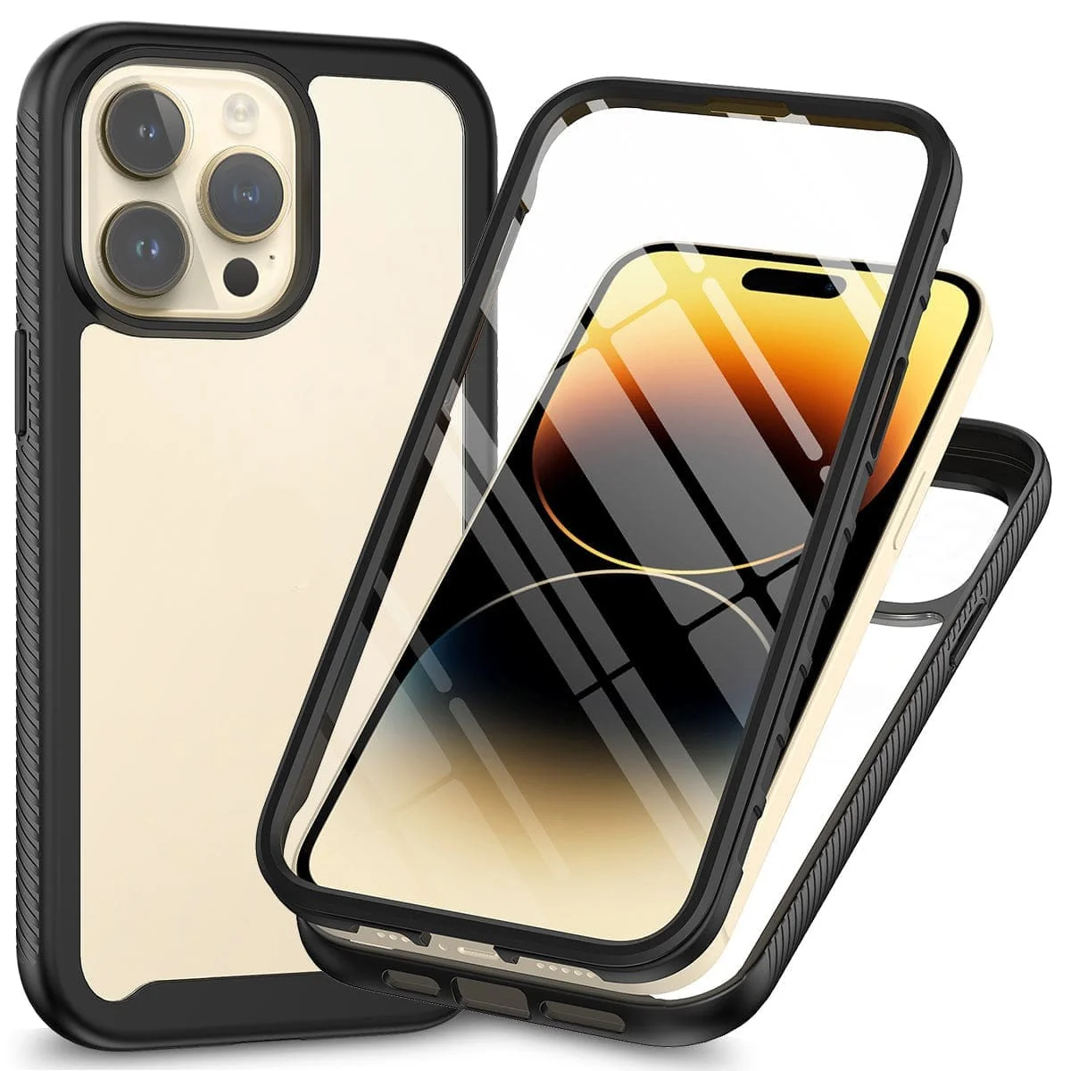 Apple iPhone 15 Pro Max Full Enclosure Cover, Built-In Screen Protector