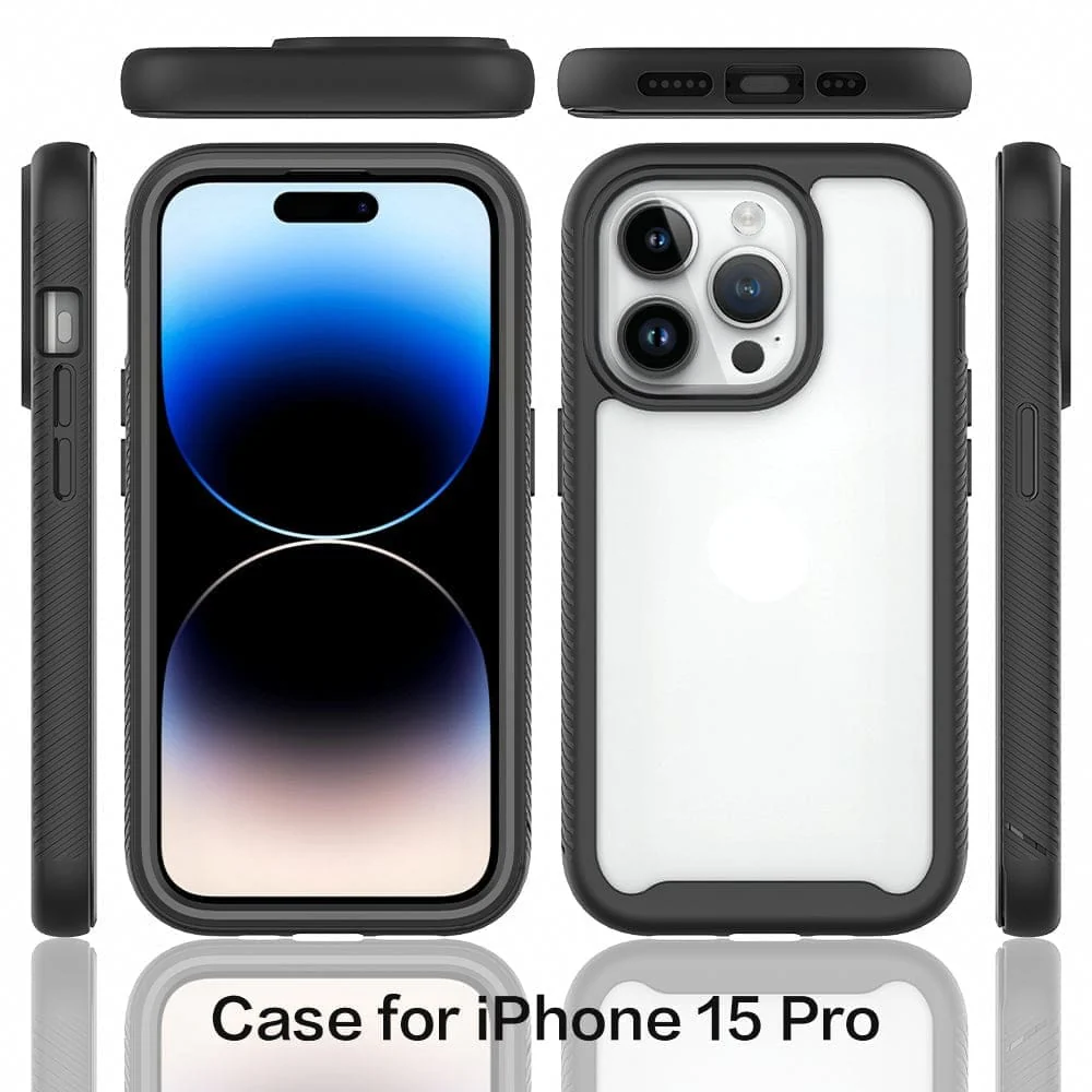 Apple iPhone 15 Pro Max Full Enclosure Cover, Built-In Screen Protector - Image 2