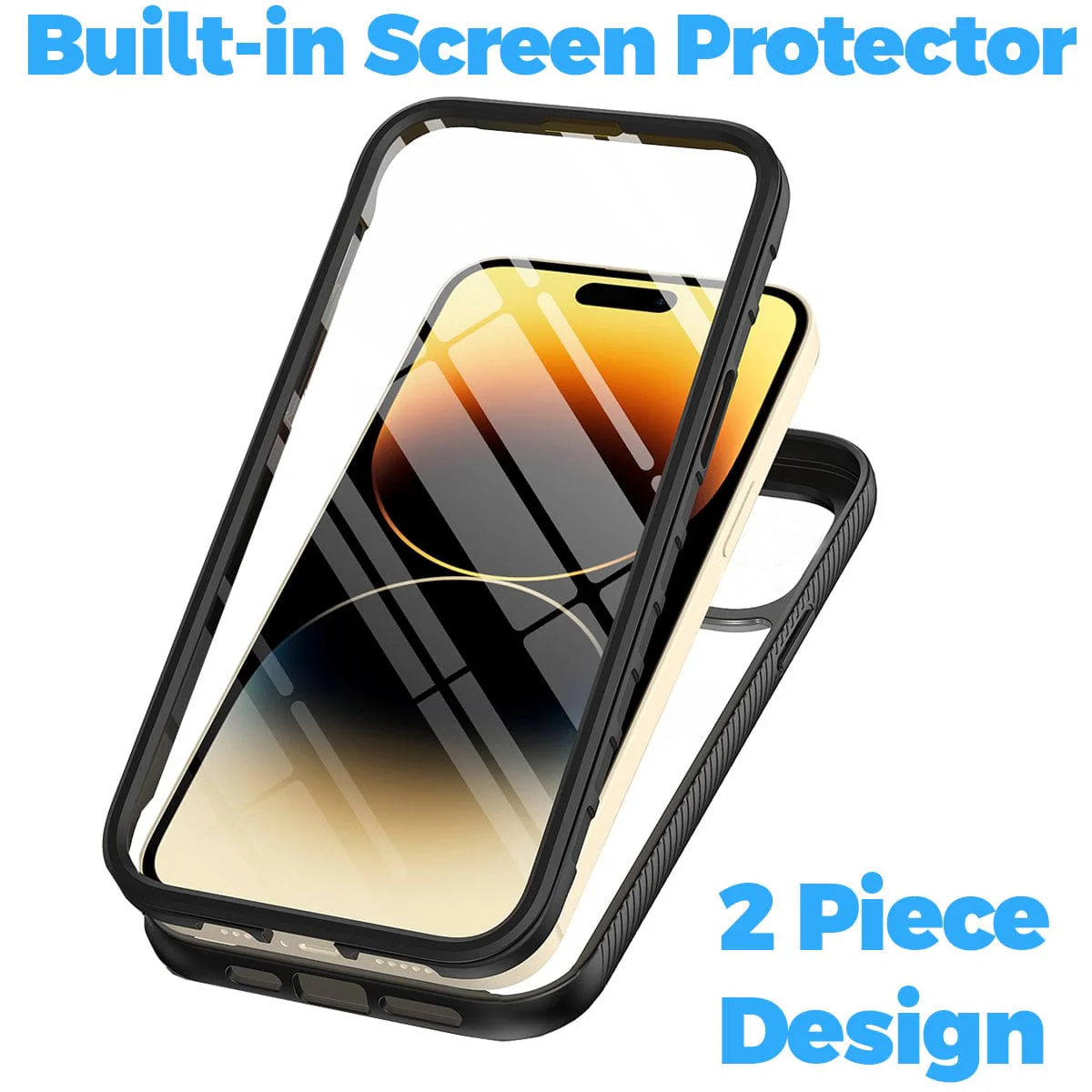 Apple iPhone 15 Pro Full Enclosure Cover, Built-In Screen Protector - Image 3