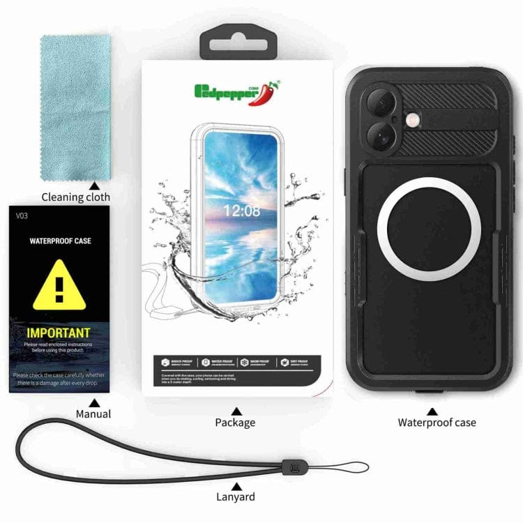Apple iPhone 16 Plus RedPepper Shellbox MagSafe Waterproof Full Cover - Image 12