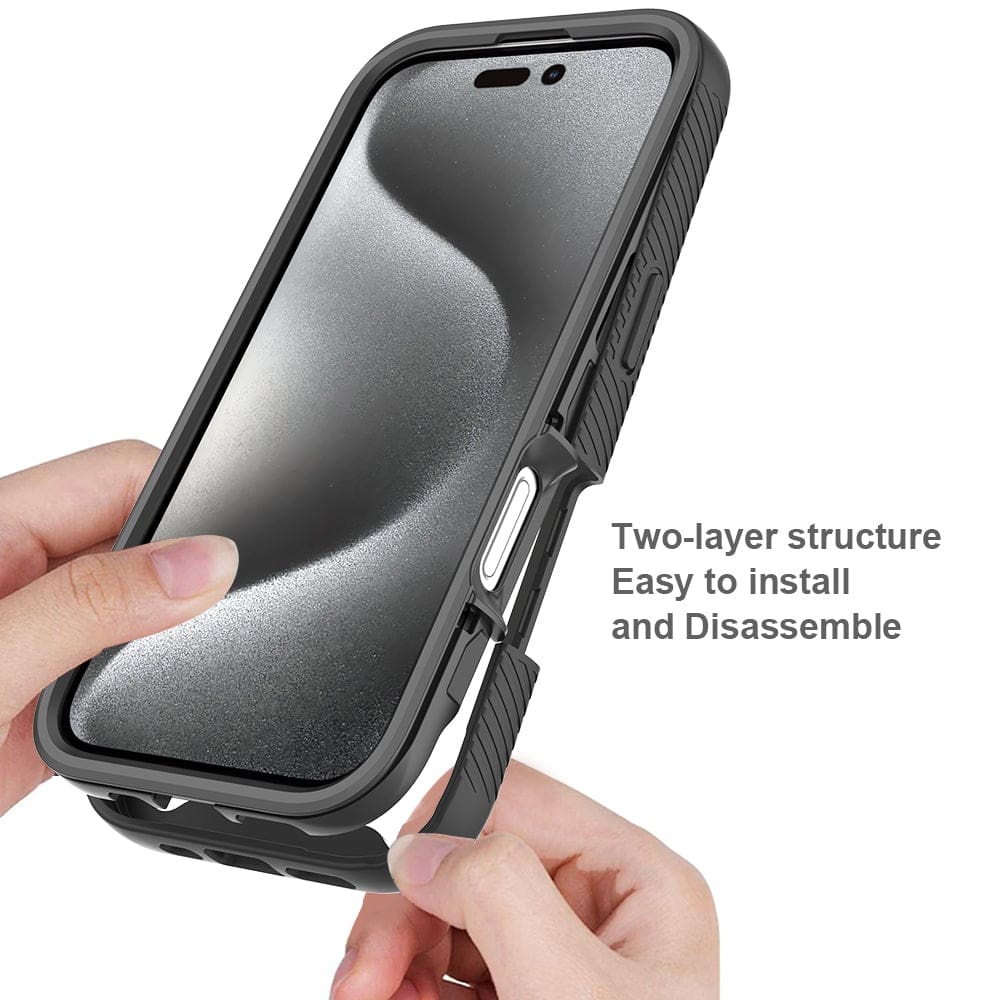 Apple iPhone 16 Pro Full Enclosure Cover, Built-In Screen Protector - Image 4