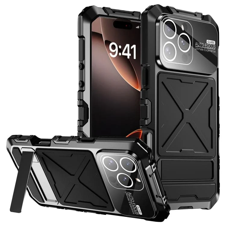 Apple iPhone 16 Pro Max Metal Rugged Cover with Screen Protector